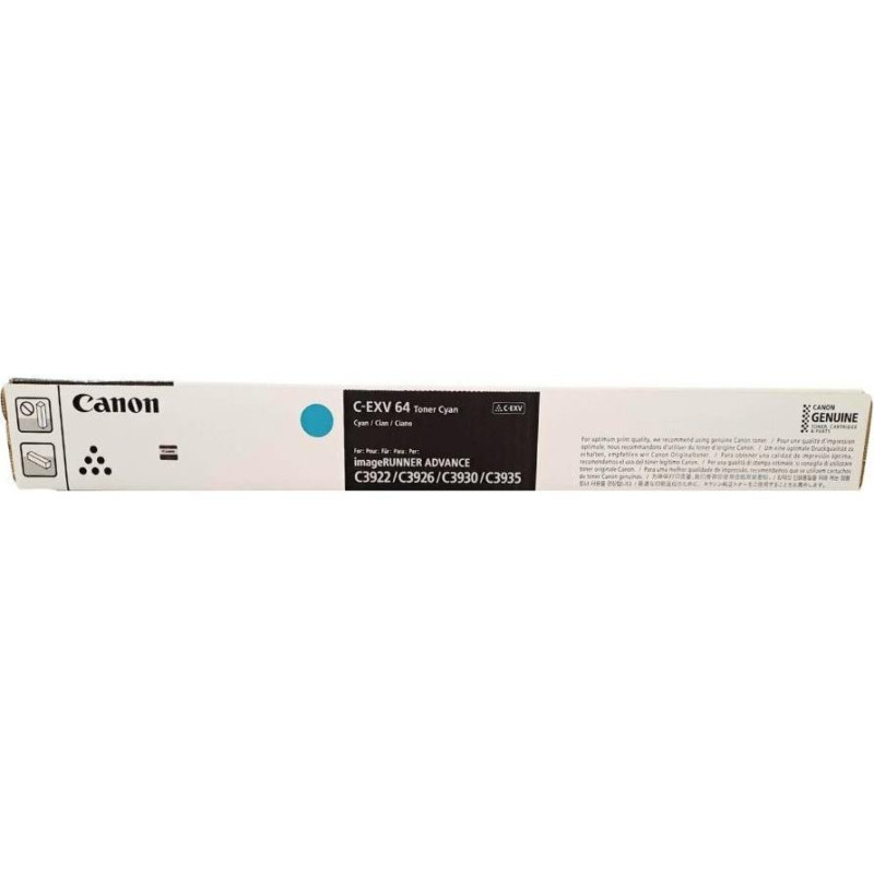 Canon C-EXV 64 Cartouche de toner 1 pièce(s) Original Cyan (5754C002) Canon