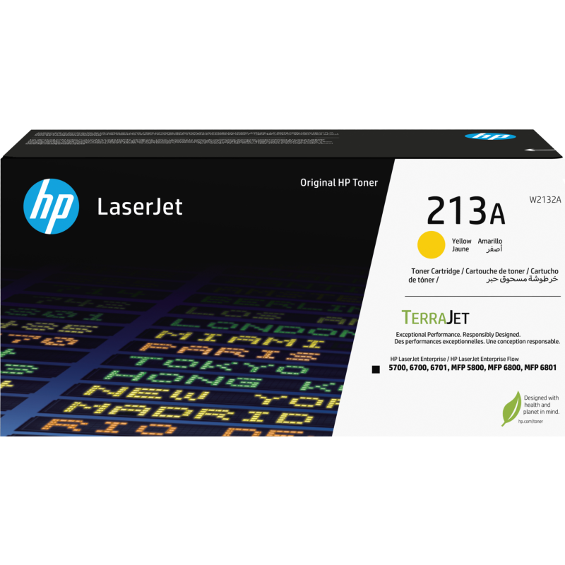 HP 213A Jaune (W2132A) - Toner HP LaserJet d'origine Hp