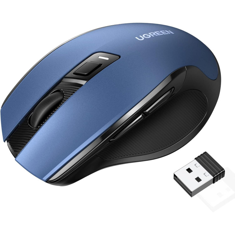 Souris sans fil Ugreen Design Ergonomique 2.4 - Blue (15064) UGREEN