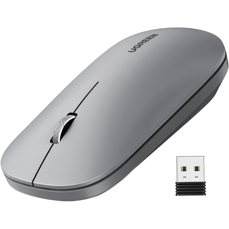 Ugreen Souris sans fil 2 4Ghz 10M GRIS Clair (90373) UGREEN