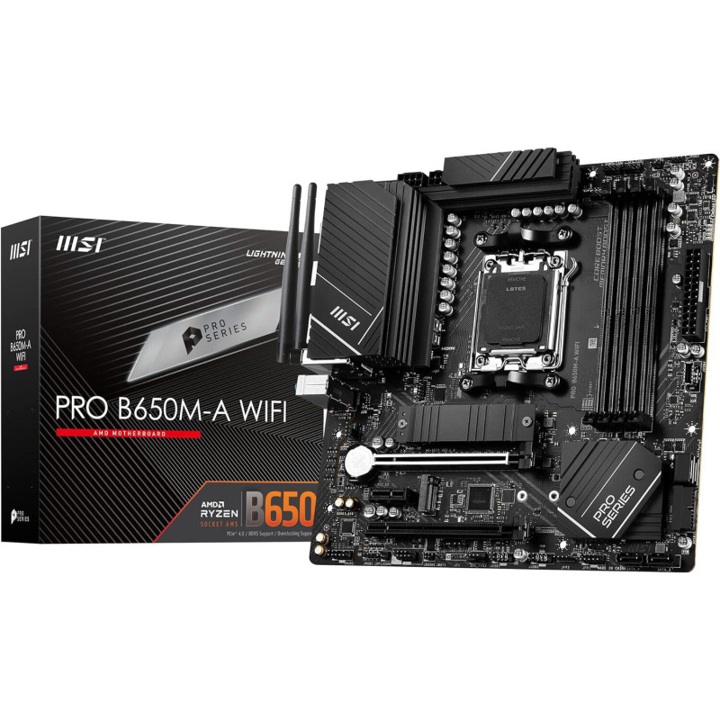 Carte Mère AMD MSI PRO B650M-A WIFI (911-7D77-001) Msi