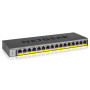 NETGEAR GS116PP Non-géré Gigabit Ethernet (10/100/1000) Connexion Ethernet, supportant l'alimentation via ce port (PoE) Noir NET