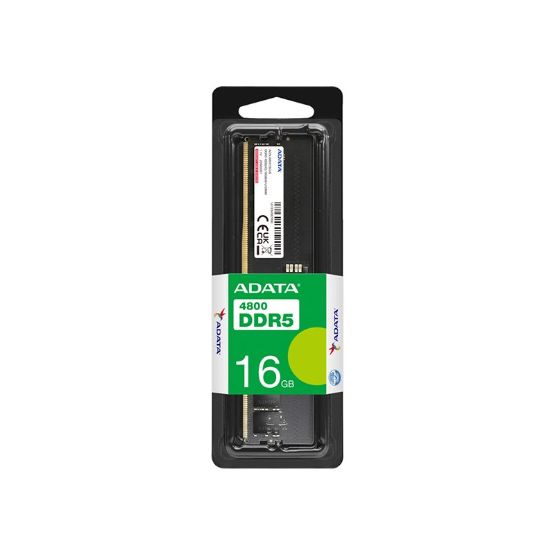 Barrette mémoire ADATA U-DIMM 16GB DDR5-4800 MHz pour PC bureau (AD5U480016G-S) Adata