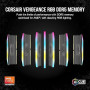 CORSAIR VENGEANCE RGB DDR5 32GB (2x16GB) DDR5 6000MHz CL36 AMD (CMH32GX5M2E6000Z36) Corsair