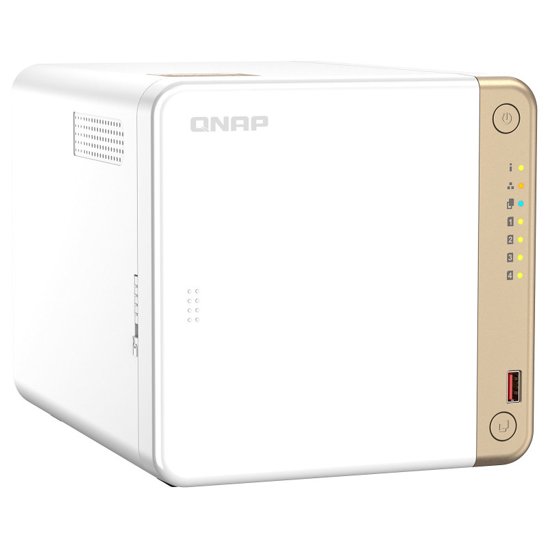 Serveur NAS QNAP QNAP TS-462-2G - 4 BAIES 2 GO RAM DUALCORE INTEL CELERON N4505 (sans disques) Qnap
