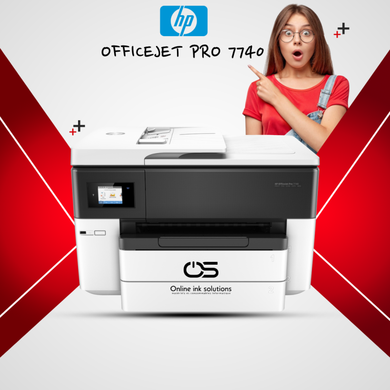 Imprimante multifonction HP Officejet Pro 7720 Wide Format All-in-One - Jet  d'encre - Couleur - A3 - Imprimante multifonction - Achat & prix