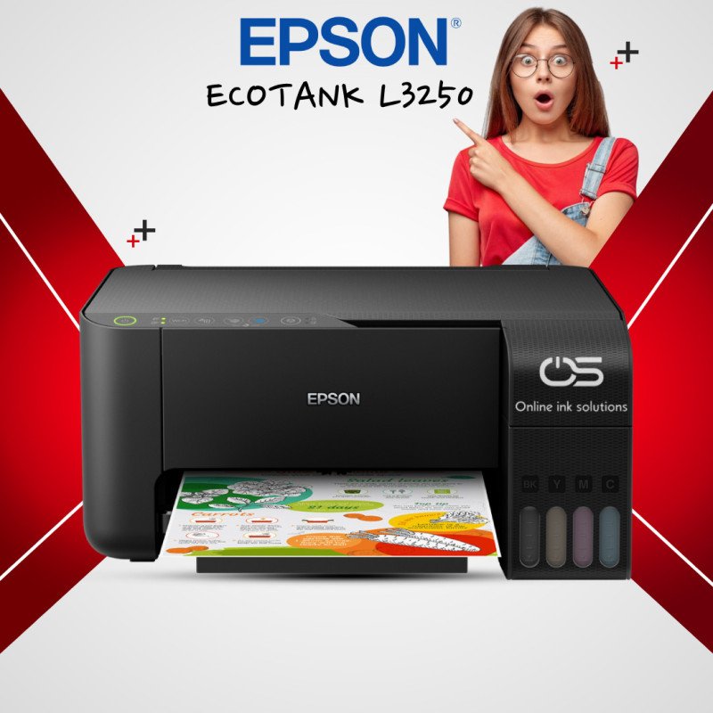 Imprimante Epson EcoTank L3250 multifonction à réservoirs rechargeabl