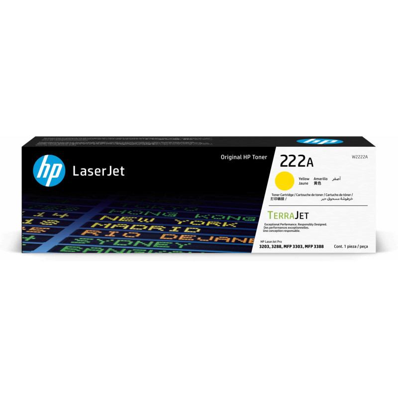 HP 222A Jaune – Toner HP LaserJet d’origine (W2222A) Hp