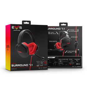 Energy Sistem Casque ESG 4 Surround 7.1 Rouge