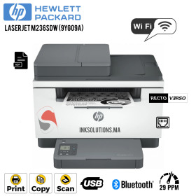 Imprimante Multifonction Laser Monochrome HP LaserJet M236sdw (9YG09A) Hp