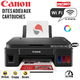 Imprimante Canon PIXMA G3410 multifonction à réservoirs rechargeables 
