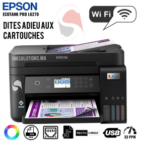 Imprimante Epson EcoTank L6270 pro à réservoirs rechargeables (C11CJ61