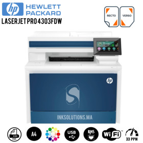 Imprimante Multifonction Laser Couleur HP LaserJet Pro MFP 4303fdw (5H