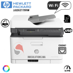 Imprimante Multifonction Laser Couleur HP 179fnw (4ZB97A)
