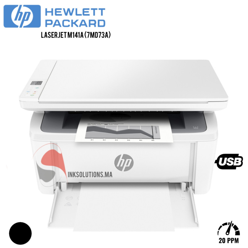 Imprimante Multifonction Laser Monochrome HP Laser M141a (7MD73A) Hp