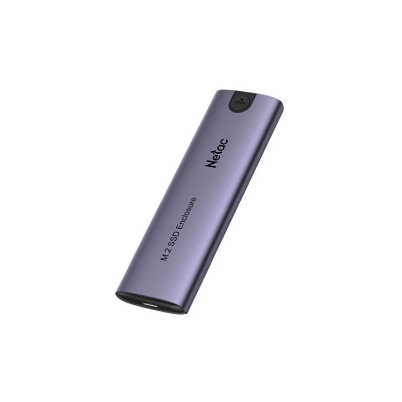 Netac External M.2 NVMe Enclosure / Caddy, USB 3.1 Gen2 Type-C Connection, USB A+C to USB-C Cable Inc. Netac