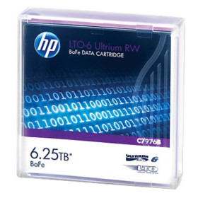 Bande de sauvegarde HP LTO-6 Ultrium 6.25TB BaFe RW (C7976B) Hp