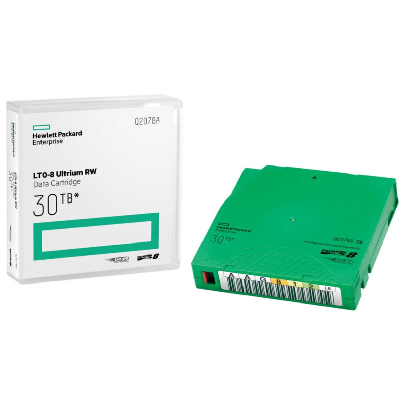 Cartouche de données HPE LTO-8 Ultrium 30 To RW (Q2078A) HPE