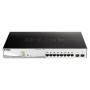Switch Administrable D-LINK 8 ports 10/100/1000BASE-T PoE + 2 ports 100/1000 Mbits/s SFP (DGS-1210-10MP) D-link