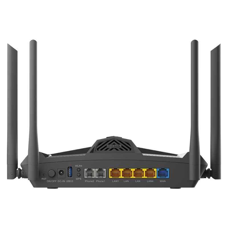 Routeur Modem Double Bande sans Fil D-Link AX1800 MESH WI-FI 6 ADSL2+/VDSL2 avec VOIP (DSL-X1852E/MME) D-link