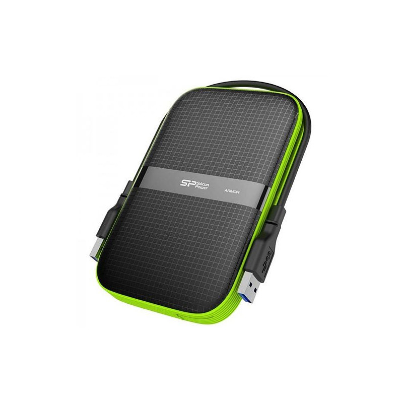 Disque Dur Externe ARMOR A60 Antichoc et Résistant à l'eau 1TB USB 3.0 (SP010TBPHDA60S3K) Silicon Power