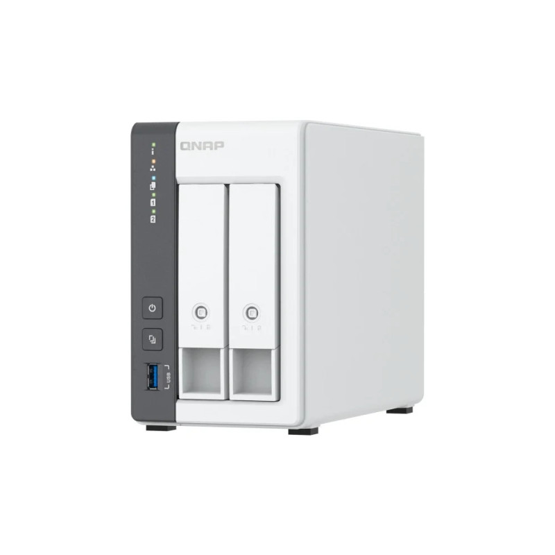 QNAP TS-216G serveur de stockage NAS Tower Cortex-A Cortex-A55 4 Go HDD Blanc Qnap