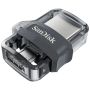 Clé USB SanDisk Ultra m3.0 double connectique micro-USB et USB 3.0 - 32 Go (SDDD3-032G-G46) Sandisk