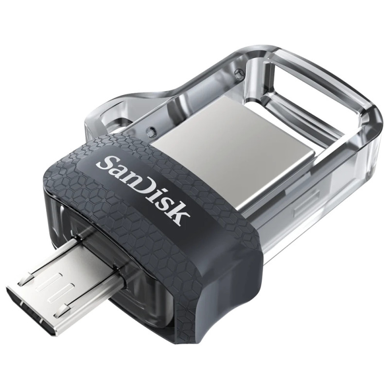 Clé USB SanDisk Ultra m3.0 double connectique micro-USB et USB 3.0 - 64 Go (SDDD3-064G-G46) Sandisk