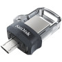Clé USB SanDisk Ultra m3.0 double connectique micro-USB et USB 3.0 - 128 Go (SDDD3-128G-G46) Sandisk