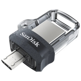Clé USB SanDisk Ultra m3.0 double connectique micro-USB et USB 3.0 - 128 Go (SDDD3-128G-G46) Sandisk