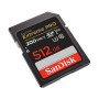 Carte mémoire SanDisk Extreme Pro SDXC UHS-I 512 Go (SDSDXXD-512G-GN4IN) Sandisk