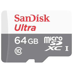 Carte Mémoire SanDisk Ultra 64 Go microSDXC™ UHS-I (SDSQUNR-064G-GN3MN) Sandisk