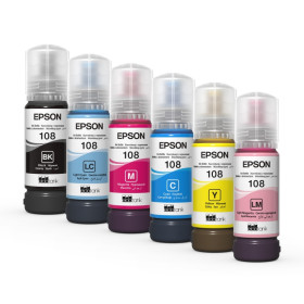 Pack Bouteille d'encre Epson EcoTank 108 d'origine pour L8050, L18050 EPSON