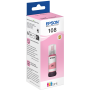 Bouteille d'encre Epson EcoTank 108 Magenta clair d'origine (C13T09C64A) EPSON