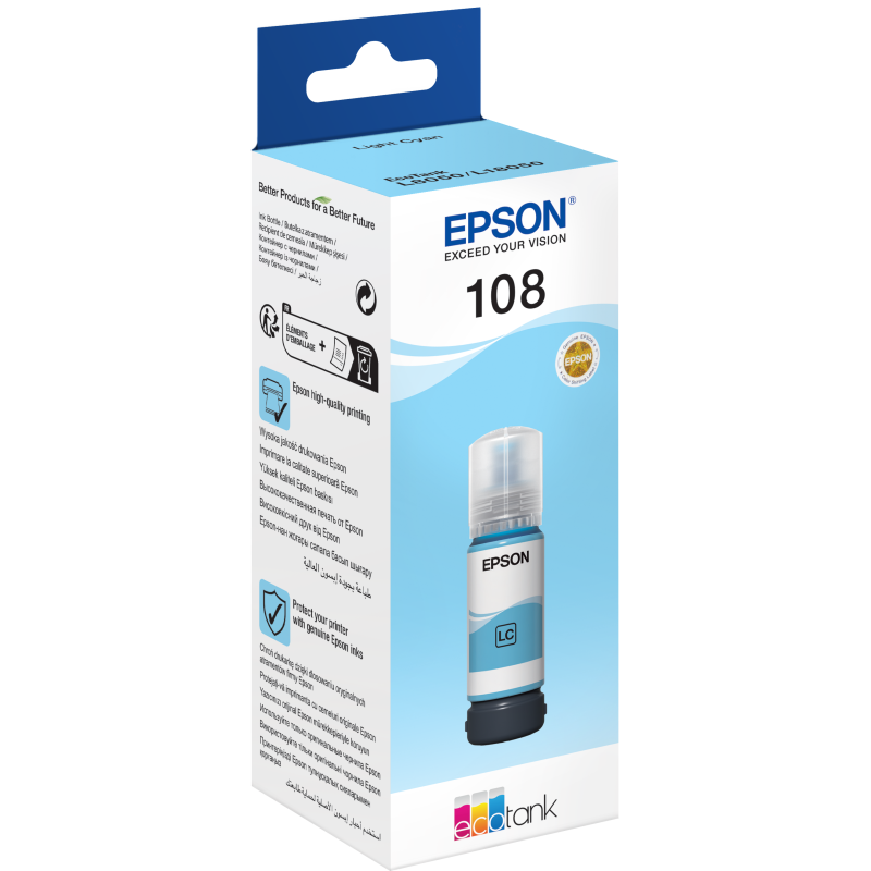 ✓ Epson Bouteille encre 664 Cyan couleur cyan en stock