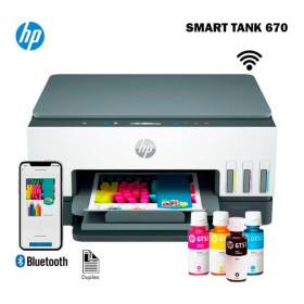 Imprimante  HP Smart Tank 670 multifonction à réservoirs rechargeables (6UU48A) Hp