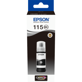 Bouteille d'encre Epson 115 Noir EcoTank d'origine (C13T07C14A) EPSON