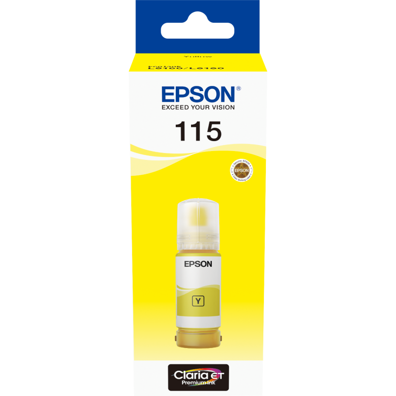 Bouteille d'encre Epson 115 Jaune EcoTank d'origine (C13T07D44A) EPSON