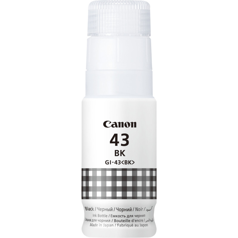 Bouteille d'encre Canon GI-43BK Noir d'origine (4698C001AA) Canon