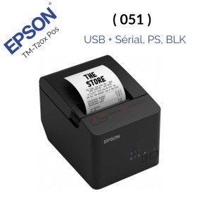 Imprimante de tickets POS EPSON TM-T20III (011) USB + série au Maroc