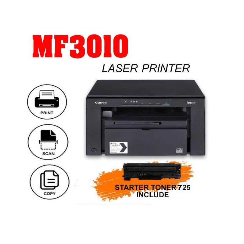 Imprimante Multifonction Laser Canon i-SENSYS MF3010 (5252B004AB)