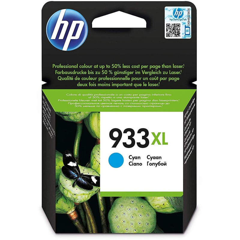 Cartouche d'encre grande capacité HP d'origine 933XL Cyan (CN054AE) Hp