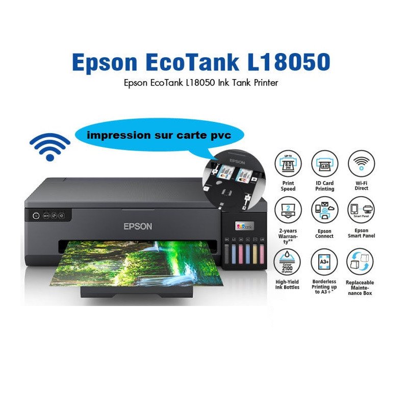 Imprimante Epson EcoTank L6570 multifonction à réservoirs rechargeable