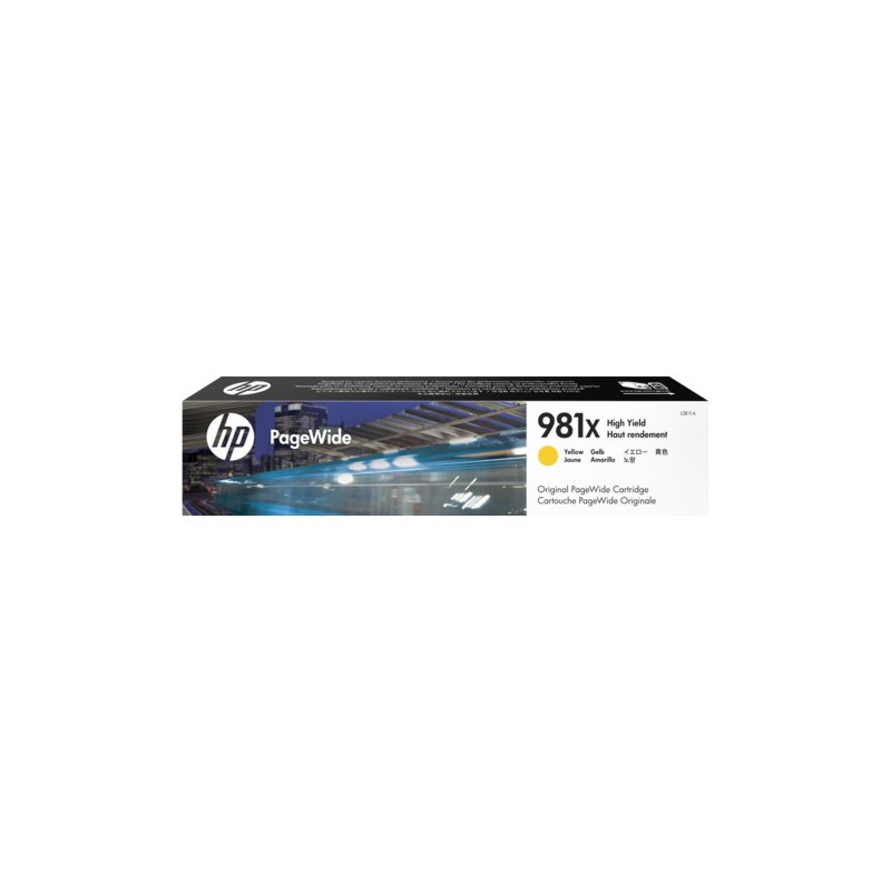 Cartouche PageWide grande capacité HP d'origine 981X Jaune (L0R11A) Hp