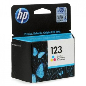 Cartouche d'encre HP d'origine 123 trois couleurs (F6V16AE) Hp