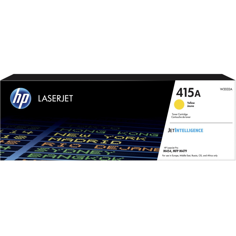 Toner HP LaserJet d'origine 415A Jaune (W2032A) Hp