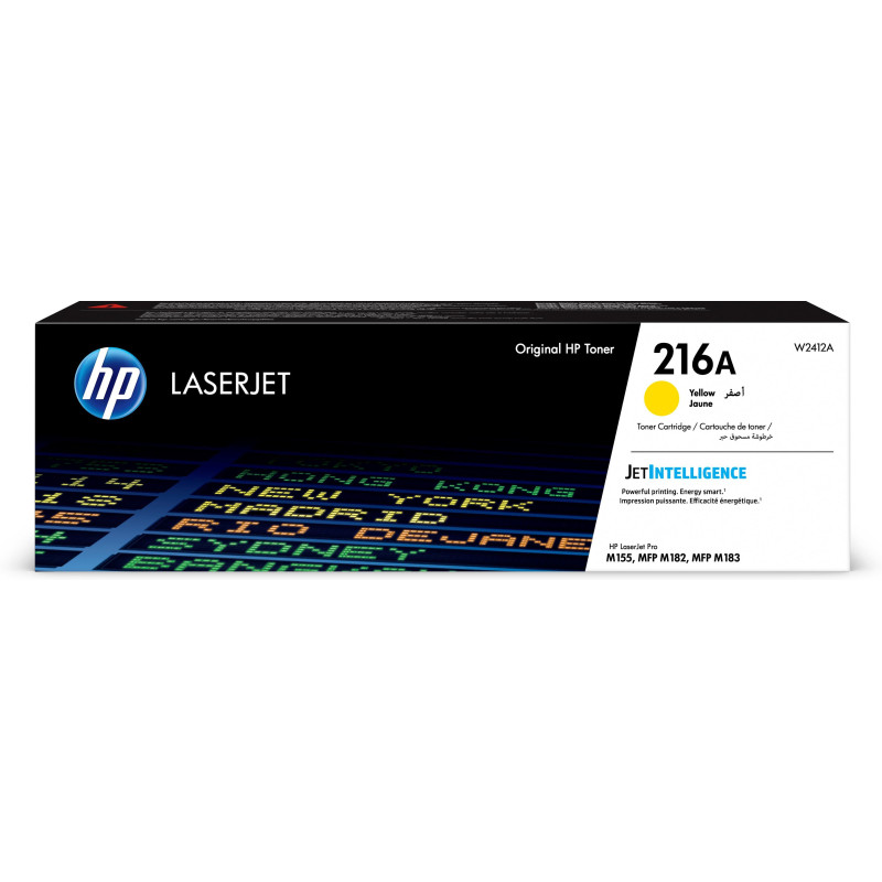 Toner HP LaserJet d'origine 216A Jaune (W2412A) Hp