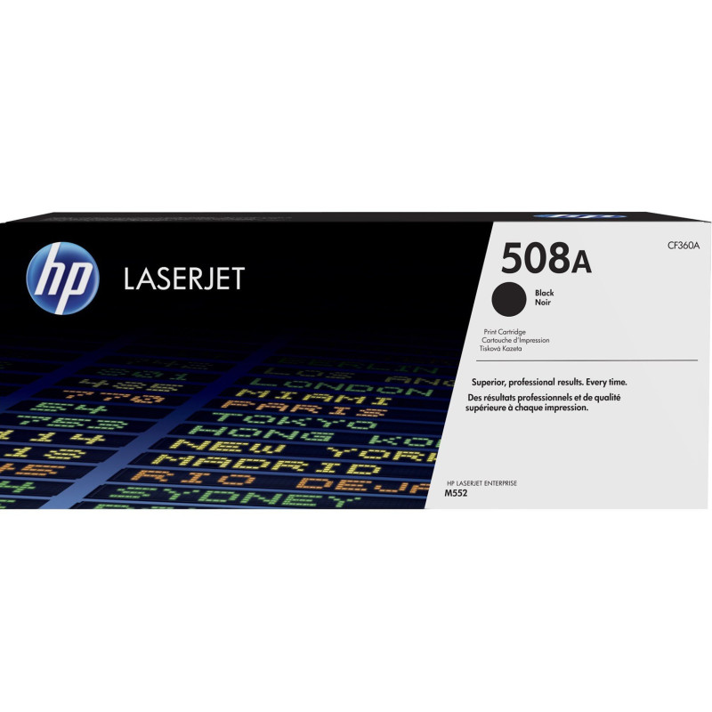 Toner HP LaserJet d'origine 508A Noir (CF360A) Hp