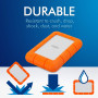 Disque dur externe LaCie Rugged Mini 2 To antichoc 2.5” USB 3.0 (LAC9000298) Lacie