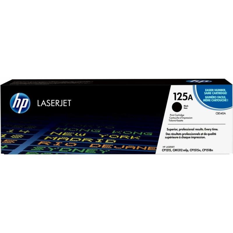 Toner HP LaserJet d'origine 125A Noir (CB540A) Hp
